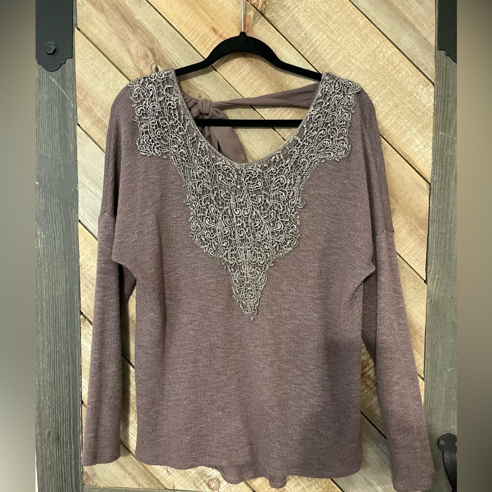 Purple Knit Sweater from the Buckle, size M